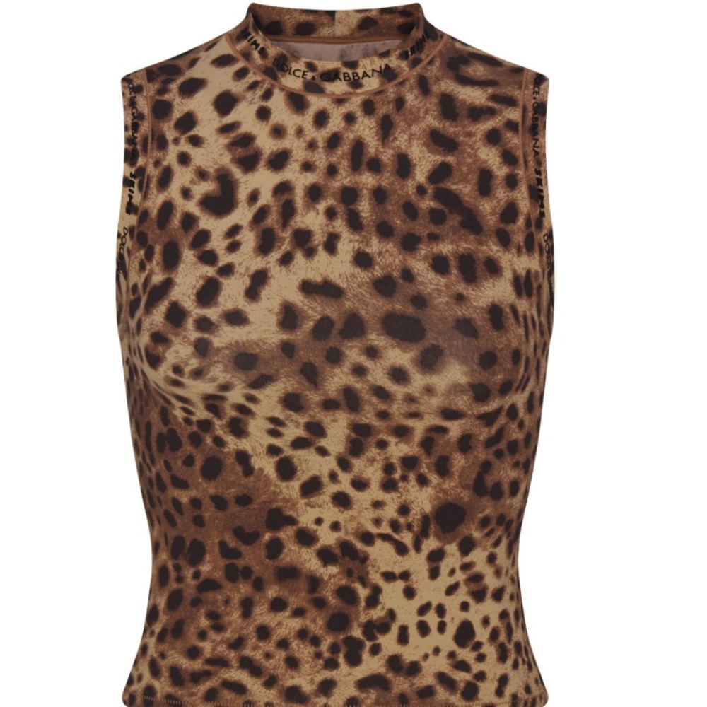 NWT Dolce&Gabbana X SKIMS Cotton Jersey Mock Neck Tank